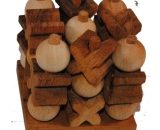 Brain Teaser - Ethical 3D Wooden Noughts & Crosses Travel Board Game Tic Tac Toe knots