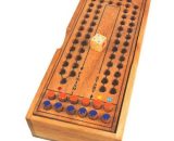 Horse Race Game - Fair Trade Thai Wooden Rainwood Racing Board Game Set 20x9x4cm