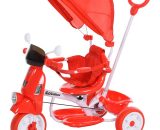 HOMCOM Outdoor Toddler Tricycle for 3-8 Years Old Kids 3 Wheel Foldable Bike Removable Motorcycle Red | Aosom Ireland